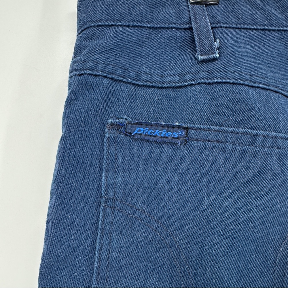 RARE VINTAGE 1970s DICKIES Carpenter Pant Dark Blue - Picture 3 of 13
